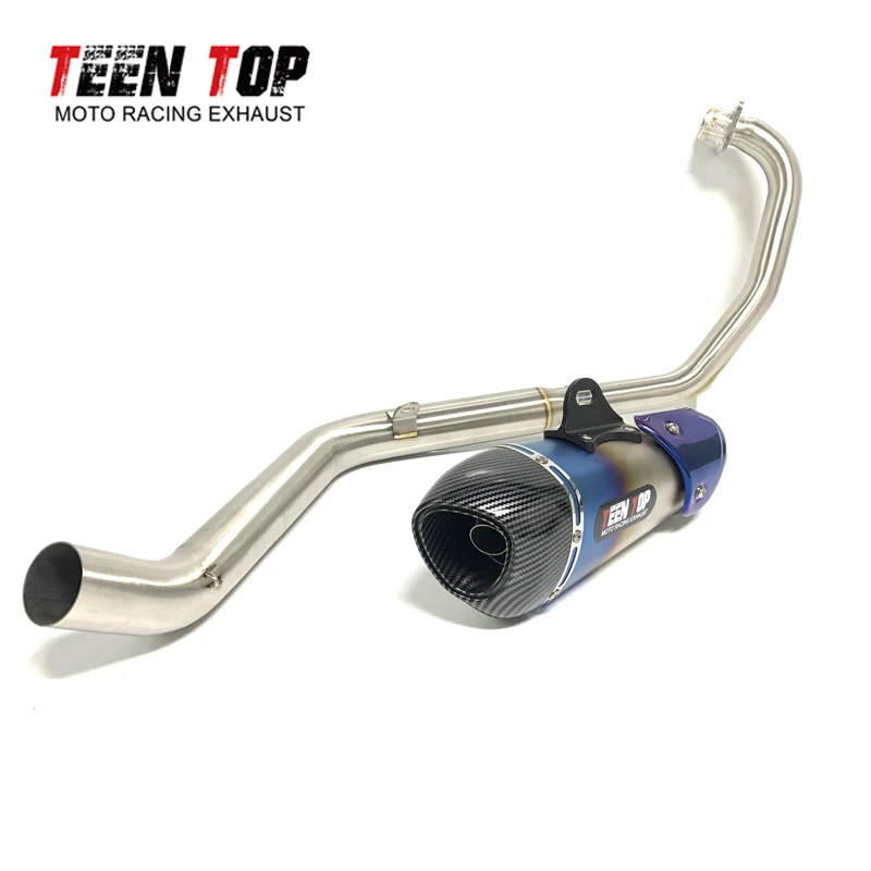 For Honda CB190R CB190X CB190F CBF190TR Exhaust System Motobike Front Link Pipe Slip On Motocycle Exhaust Muffler Escape Moto