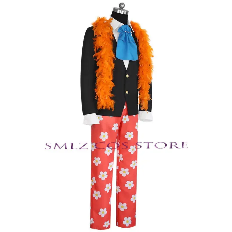 CyBurukku Cosplay Anime Soul King Brook Kostüm Skelett Uniform Perücke Anzug Halloween Party Bühne Outfit für Mann Frau