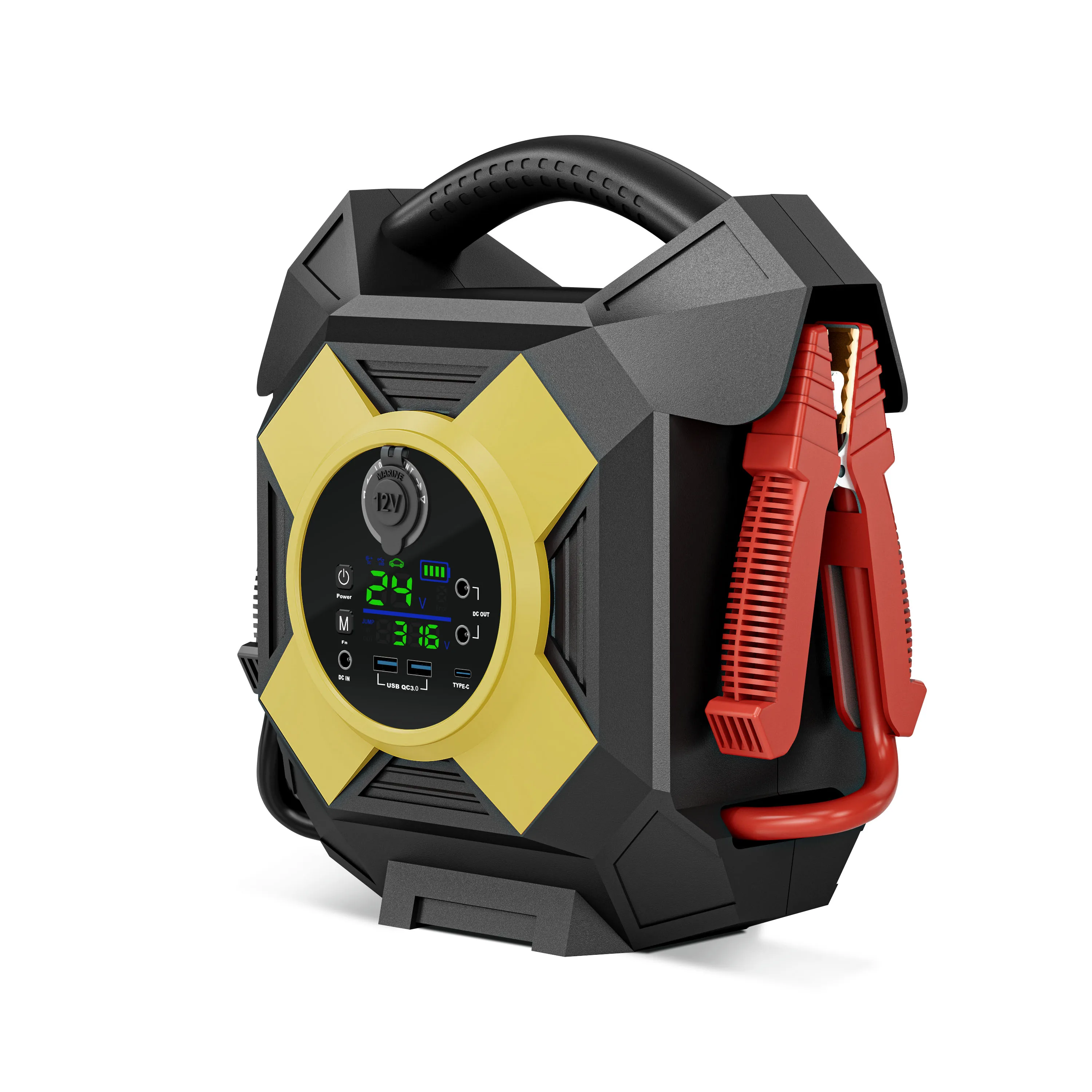 

Peak Current 10000A Jumper Starter 12v Jump Starter Battery Booster Power Bank Car Jump Start for Semi Truck 12 16 Cylinder