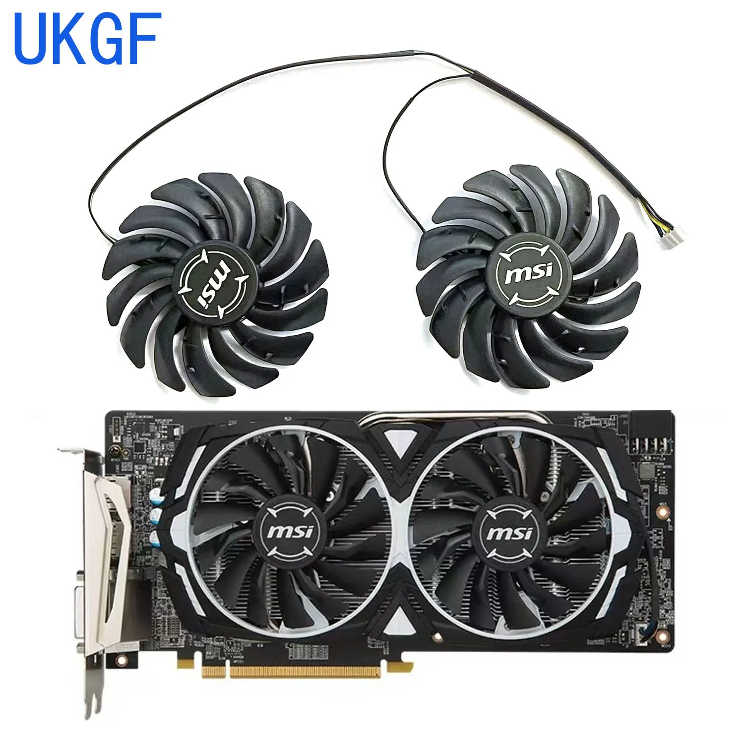 

Brand new 85MM 4PIN PLD09210S12HH RX 580 GPU fan for MSI Radeon RX580 570 480 470 ARMOR graphics card