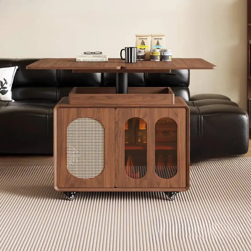 

Unique Beige Coffee Table Decoration Irregular Space Nordic Coffee Table Modern Luxury Saving Meuble Salon Living Room Furniture