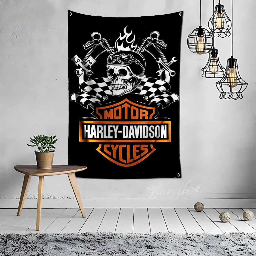Motorcycles Logo Decorative Background Wall Coverings Posters For Harley Davidson Electra Glide Ultra Classic 1250 S PA 1250S view 4