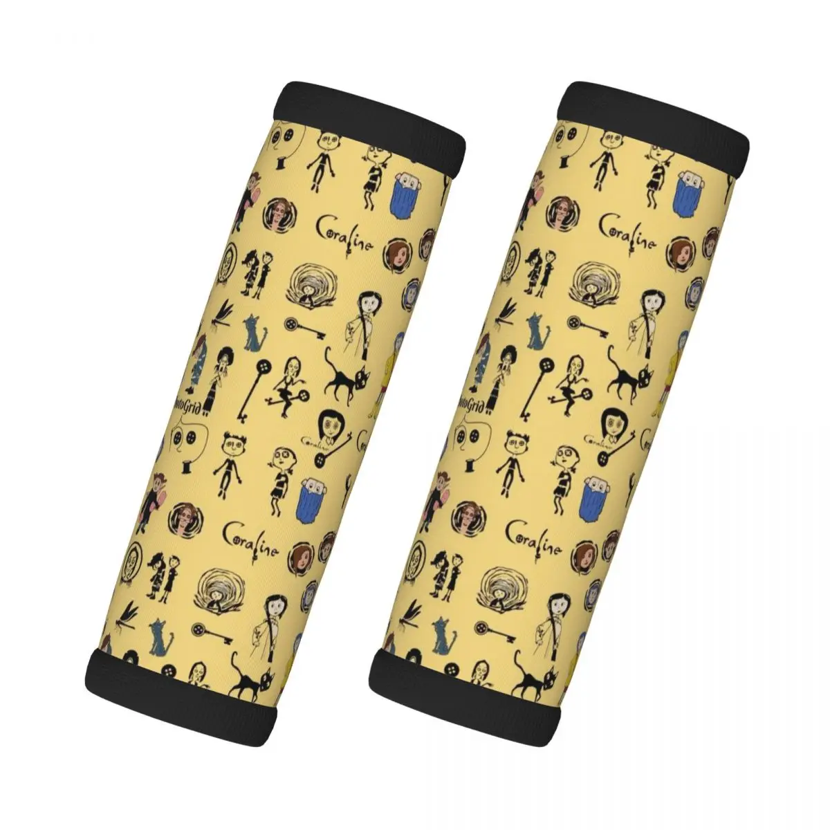 

Custom The Secret Door Coraline Luggage Handle Wrap Suitcase Identifier 2 PCS Refrigerator Handle