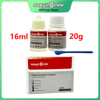 Dental glass ionomer cement 20g+16ml dental fillings permanent for dental materials restoration