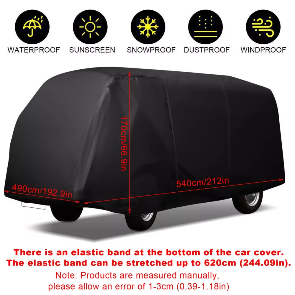 1 مجموعة RV مقاوم للماء ظلة غطاء قسط الغبار برهان غطاء تنفس لشركة فولكس فاجن T2 T25 متنقل قافلة شاحنة التخييم RV اكسسوارات
