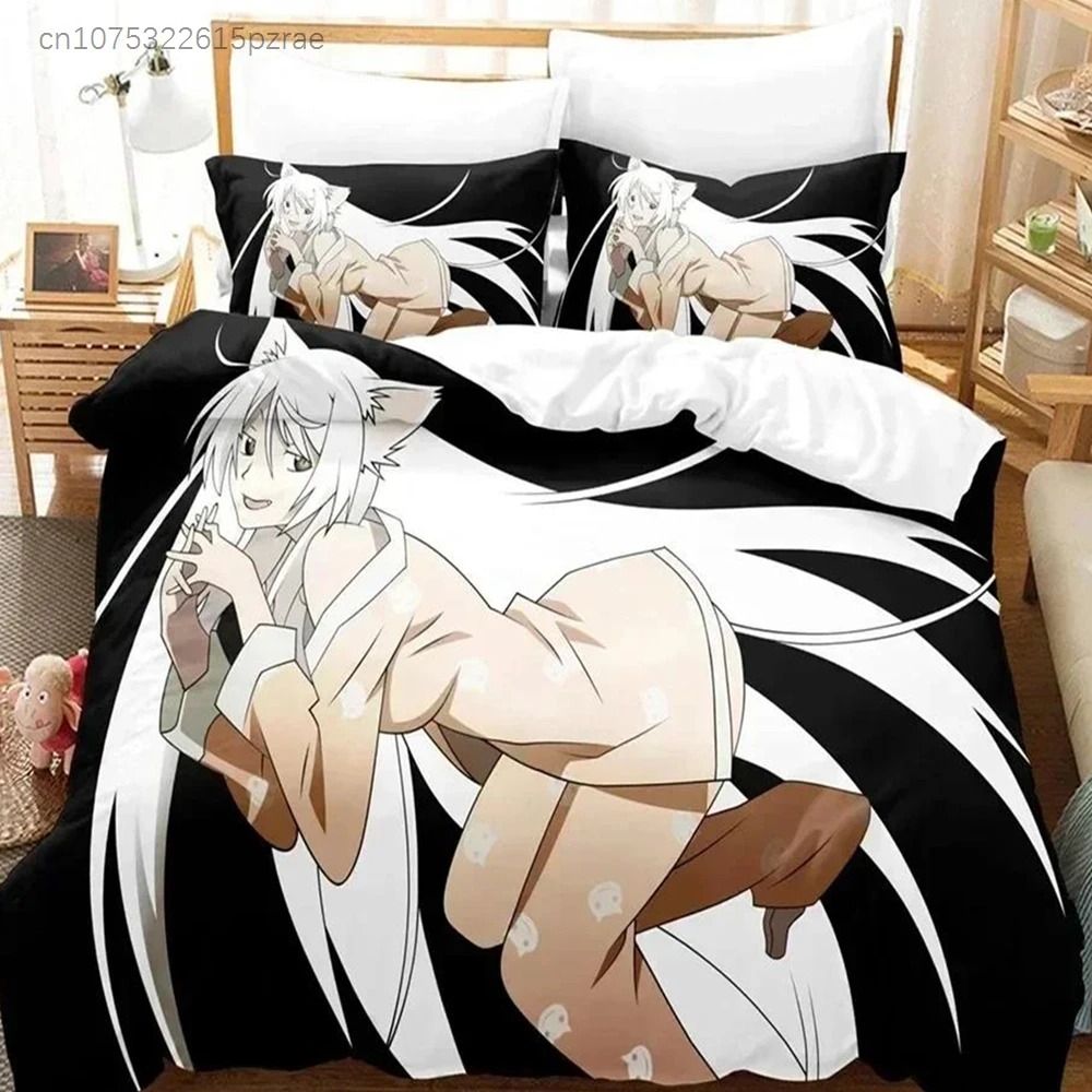 Anime Monogatari Series Shinobu Oshino Bedding Set Printed With Pillowcase Bed Duvet Cover Soft Queen King Size Bedclothes Home