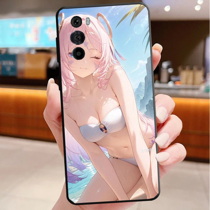 

Anime kawaii girl Phone Case For Motorola Edge 50 40 Pro 60 50 40 30 Ultra Neo Fusion Moto G Play G Stylus G Power G