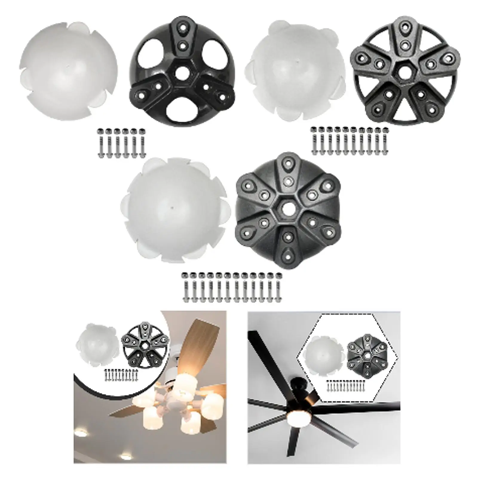 Wind Wheel Hub for 17mm Shaft Windmill Parts Small Upgrade Part Screws Nuts Kit Windmill Accessories