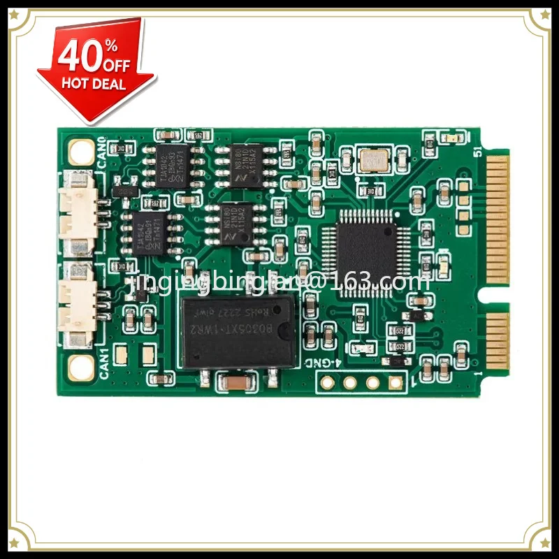 CAN module MINI PCI-E to CAN interface card USB to CAN dual channel with isolation accessories