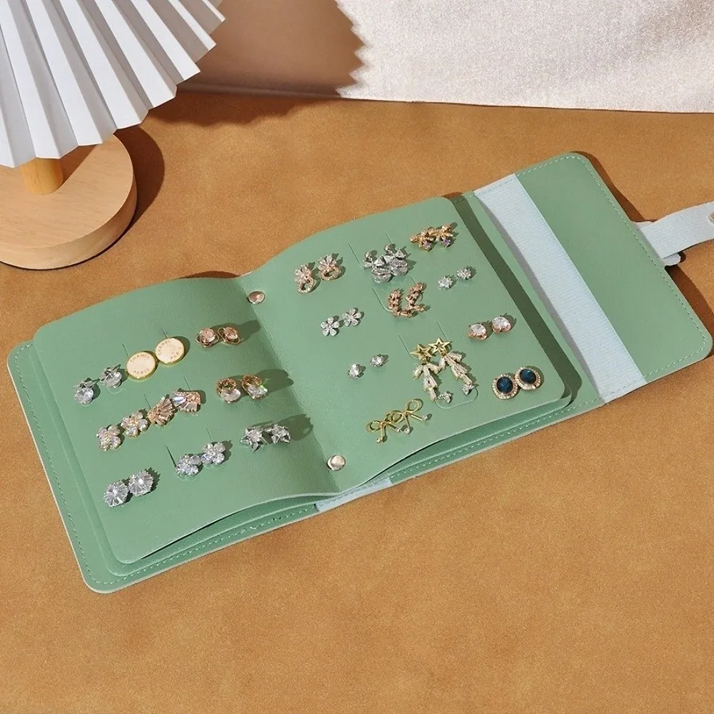 Mehrschichtige Ohrstecker-Aufbewahrungstasche, kreativer Notebook-Stil, Schmuck-Organizer, Buch, große Kapazität, Buch-Typ-Aufbewahrungstasche