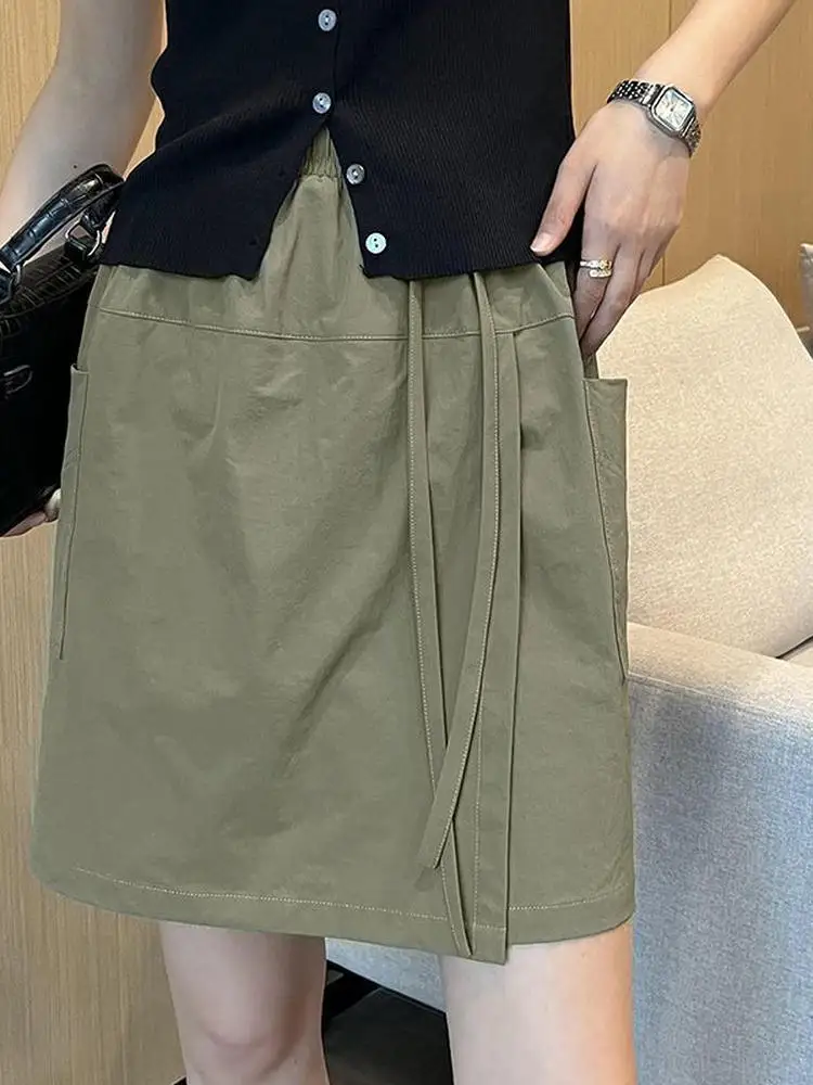 High Waist Slimming Anti-Light f Skirt A-Line Spor Casual Thin Women's orts Summer Leisure  Skirt for Ladies