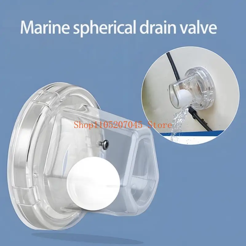 37cd Boat Self Bailing Ball Scupper Valves Fits Over 1-1/8in Fittings Opening Tubes Marine Valves Ball Drain Plug Replacement