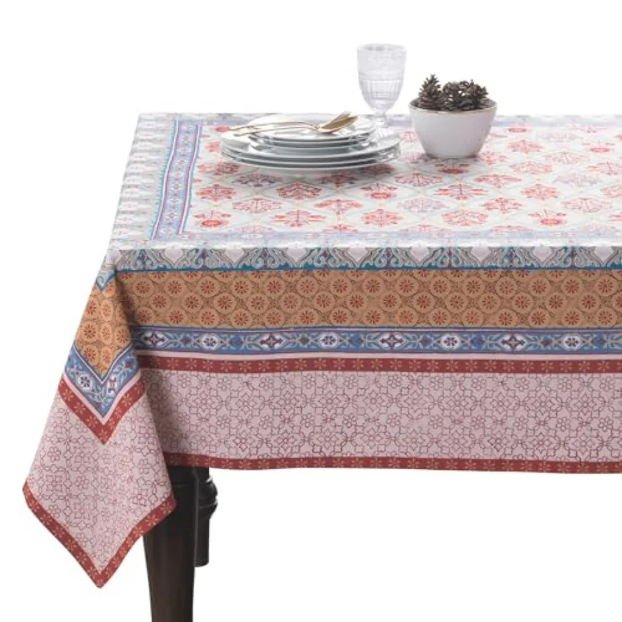 

Скатерть прямоугольный стол, 100% хлопок, 60x90 дюймов, осенняя скатерть, многоразовая, для повседневного использования, для Дня Благодарения, рождественские украшения