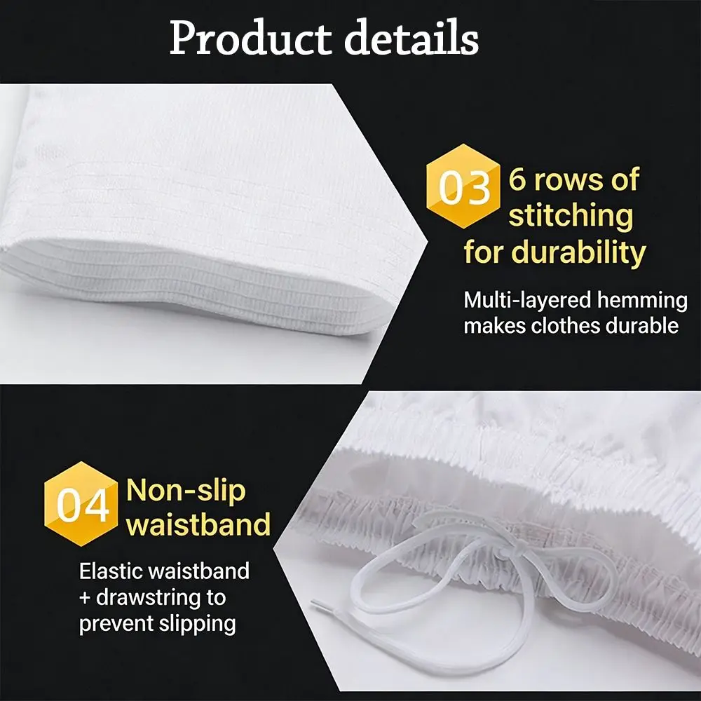 

Fashion White Kids TKD Costumes Cotton V-neck WTF Karate Uniform Professional Breathable Gi Uniform Practice
