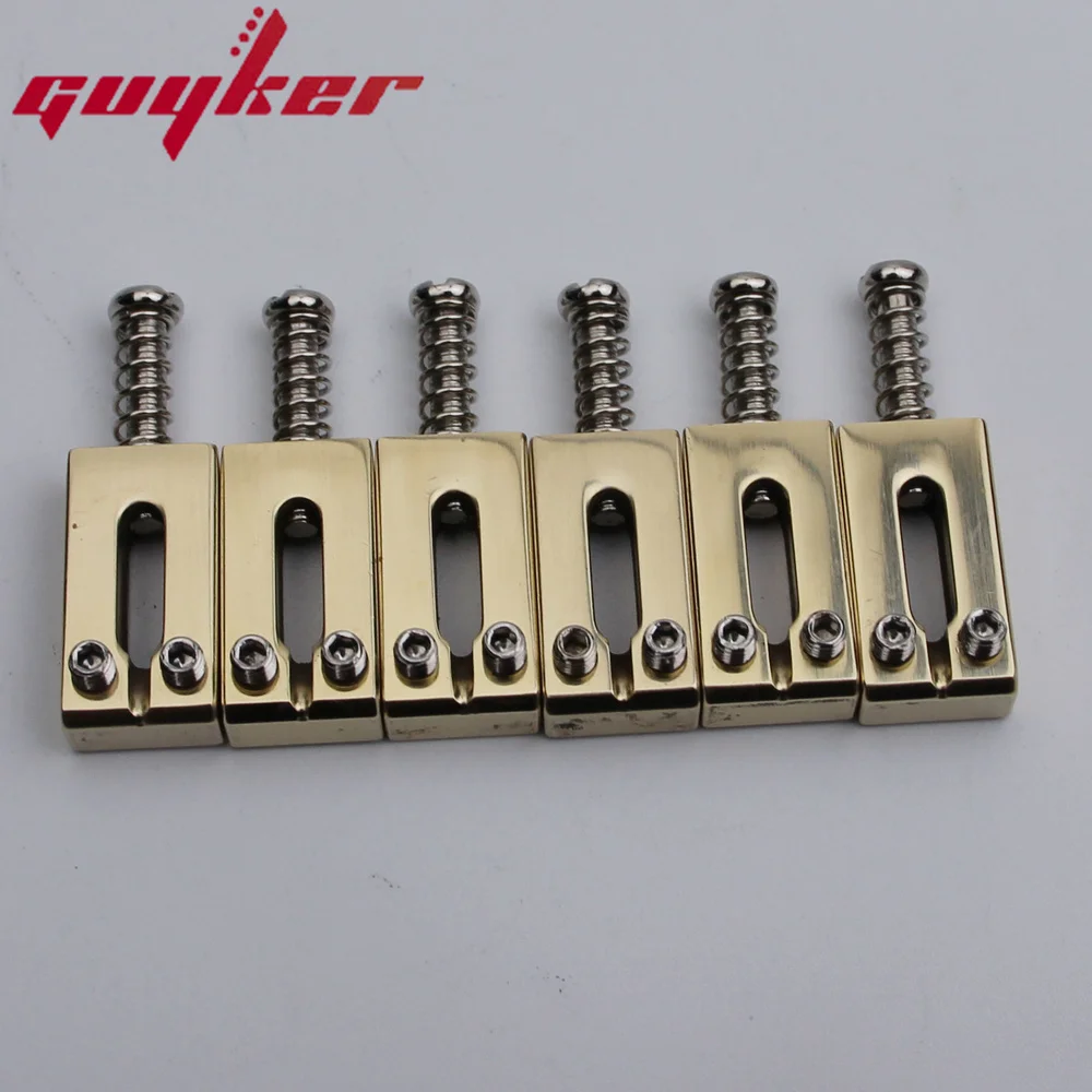 New 10.5MM Brass Modern Guitar Tremolo Bridge Saddles For ST Electric Guitar