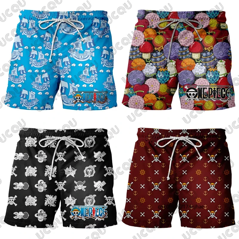 

Мужские шорты 2026 One Piece Devil Fruit Thousand Mile Sunshine с 3D-принтом, летние, быстросохнущие, пляжные, повседневные, спортивные, унисекс