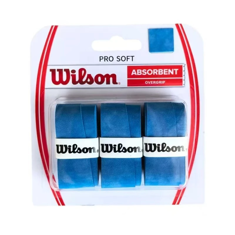 3 шт., теннисная ракетка Wilson, сухие ручки, повязка на повязку, теннисная ракетка, резиновая противоскользящая резиновая ручка для ракетки, ремень, впитывающий пот