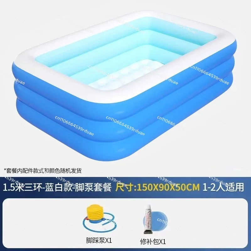 Bath Tub Inflatable Pool Family Outdoor Thickened Large Bath Tub Portable Foldable Water Basin Bathing Pool for Kids Adults Baby