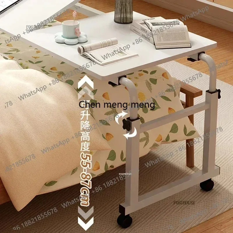 E136  Lazy Cross-bed Computer Desks Movable Lifting Bedside Bed Tables Adjustable Suspended Computer Table Bedroom Home Study