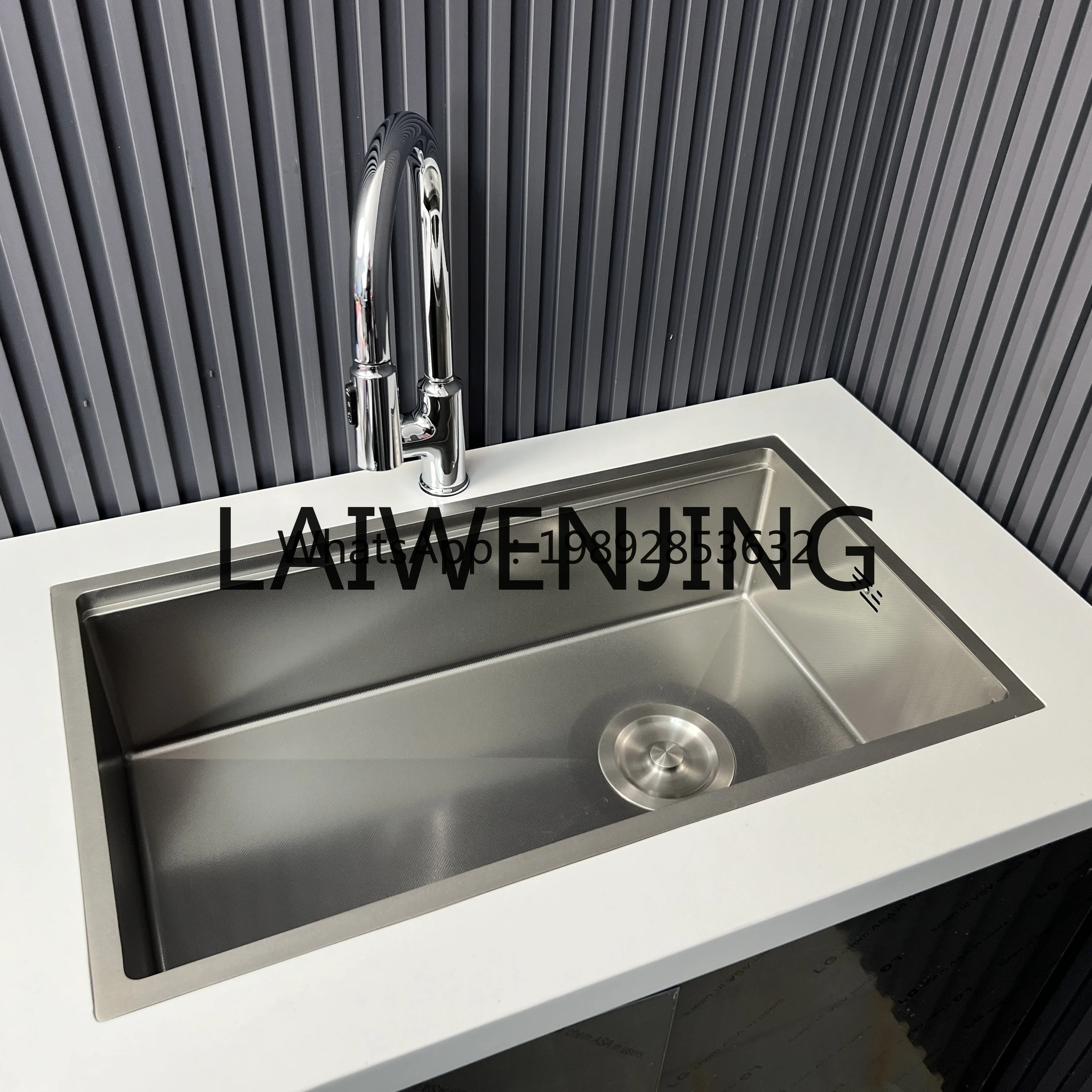 

GZ Embossed Sink Su Stainless Steel Nano Kitchen Vegetable Basin Handmade Large Single Sink