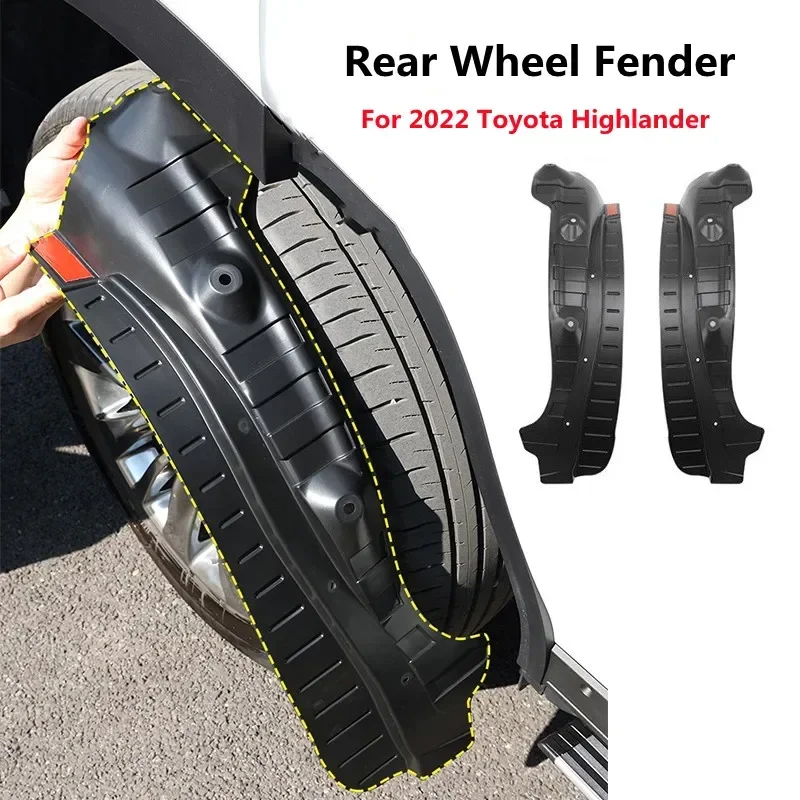 

Mud Flaps Mudguards Splash Guard For Toyota Highlander XU70 2022 Rear Wheel Fender ABS Mudguard Car Styling Wheel Accessories