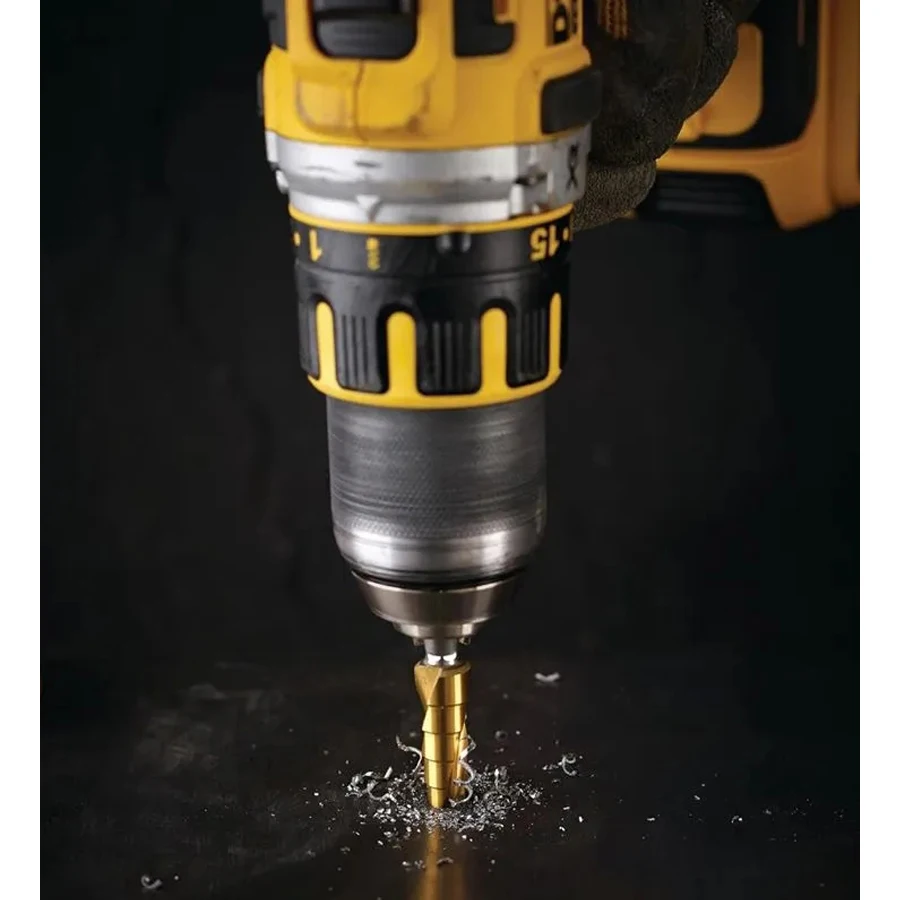 DEWALT DT5026 DT5027 DT5030 DT5031 Impact Step Bit 1/4 Hex Shank Titanium Coated Wood Metal Hole Cutter Core Drill Bit