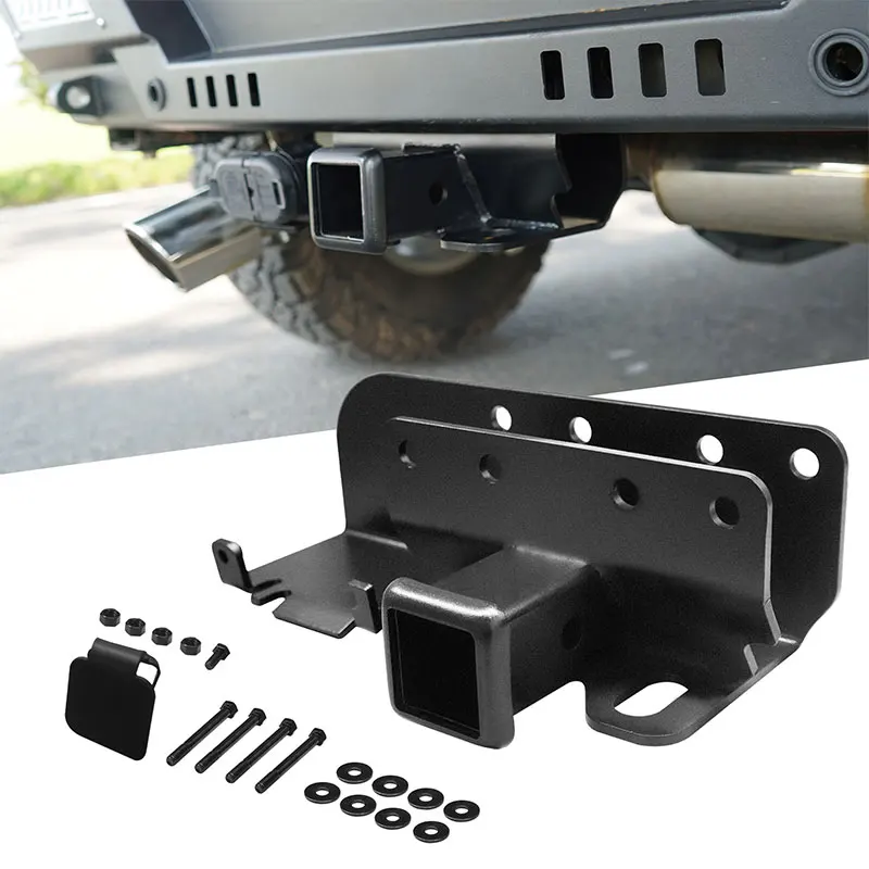 Off-Road 4x4 Accessories Hitch Receiver Trailer Towing Hanger Steel Rear Tow Hooks For Ford Bronco 2021-2024