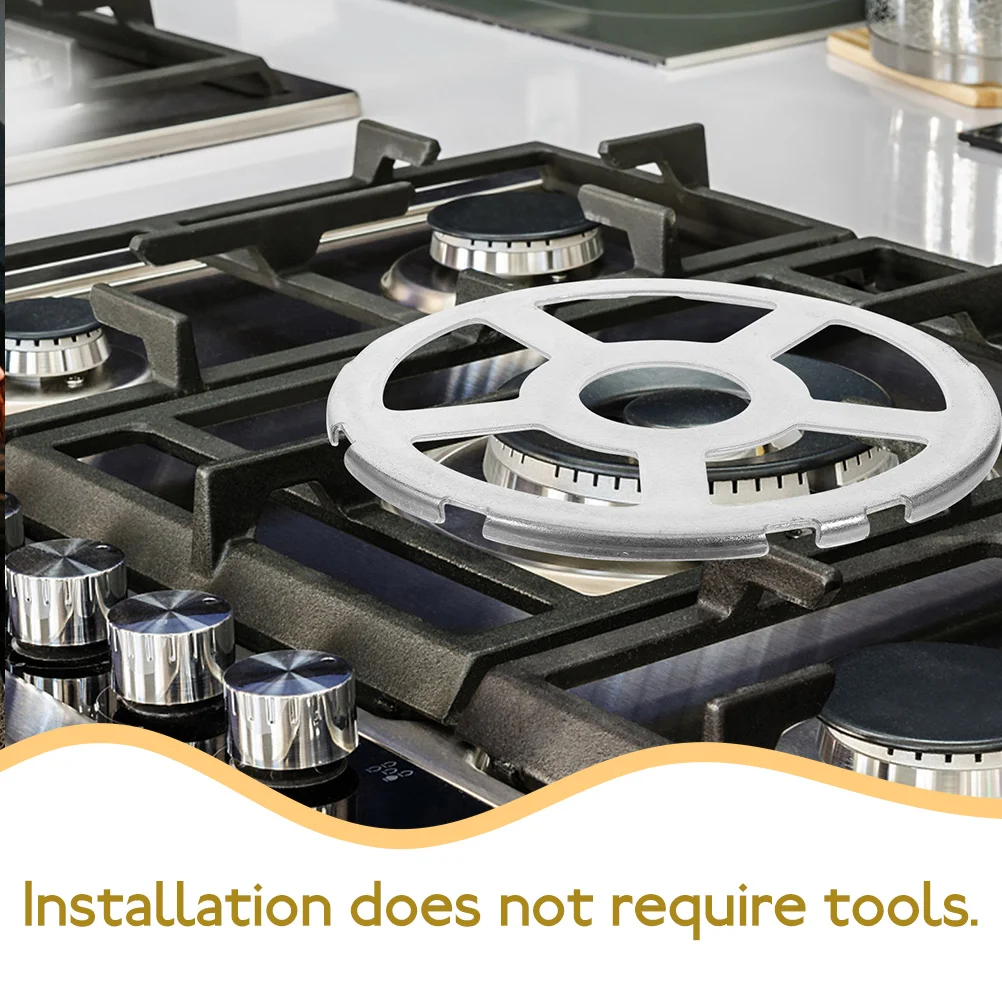 

2Pcs Metal Stove Trivet for Gas Stoves Wok Stand Easy Install No Tools Required Gas Stove Rack Wok Support Trivet