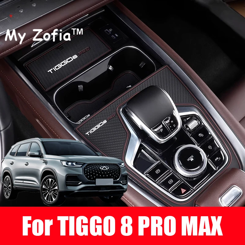 

For CHERY TIGGO 8 Pro Max 2023 2024 2025 Anti-Slip Gate Slot Mat Non-Slip Door Groove Pad Interior Decoration Accessories