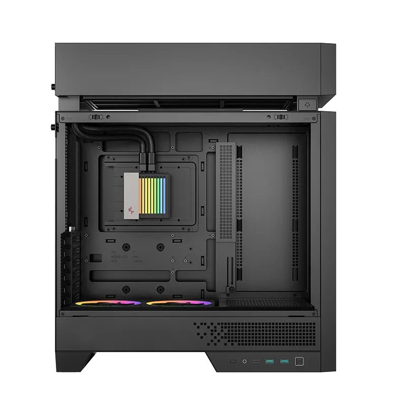 Kyushu Aeolus CL6600 CL660 chassis sub-warehouse cooling design, bottom 2 argb light cooling fans