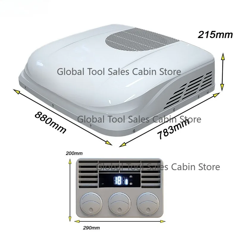 12v 24V Truck Electric Split Mini Air Conditioner Truck Cooling Rooftop Air Conditioner