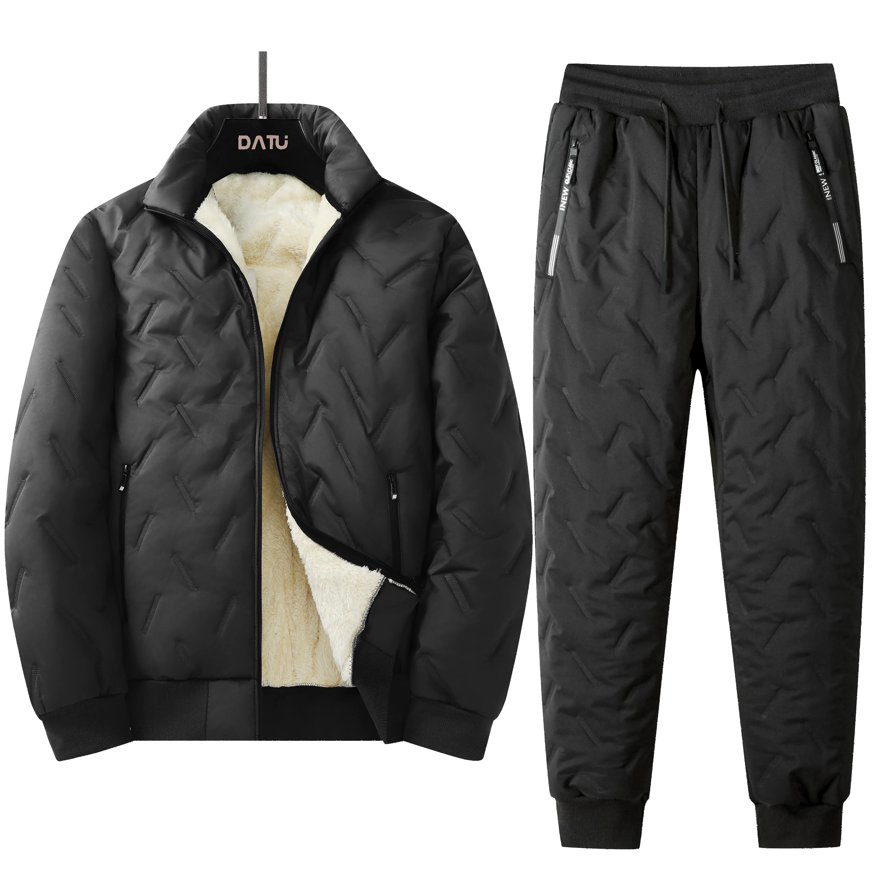 Męski zimowy kombinezon termiczny; kombinezon z polaru ultrasonicznego; wyprzedaż