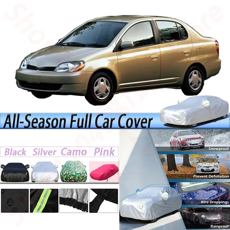 

Outdoor Waterproof Car Covers For Toyota Platz Echo Auto Anti-UV Sun Shade Rain Snow Ice Dust Protection Cover