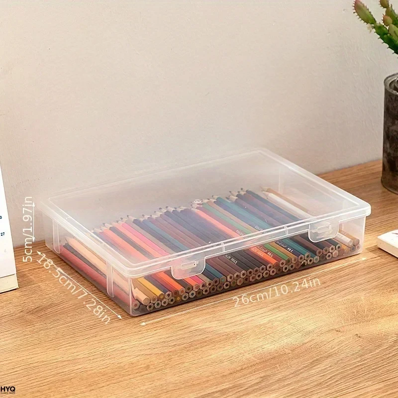 Estuche Transparente de Gran Capacidad para Lápices – Organizador de Marcadores y Lápices de Colores para Cuadernos de Dibujo, Pintura, Regreso a Clases