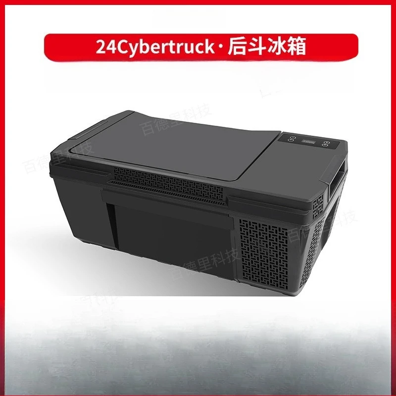For Tesla Cybertruck, Cyber Pickup, Back Bucket Small Refrigerator Camping, Portable Refrigerated and Frozen
