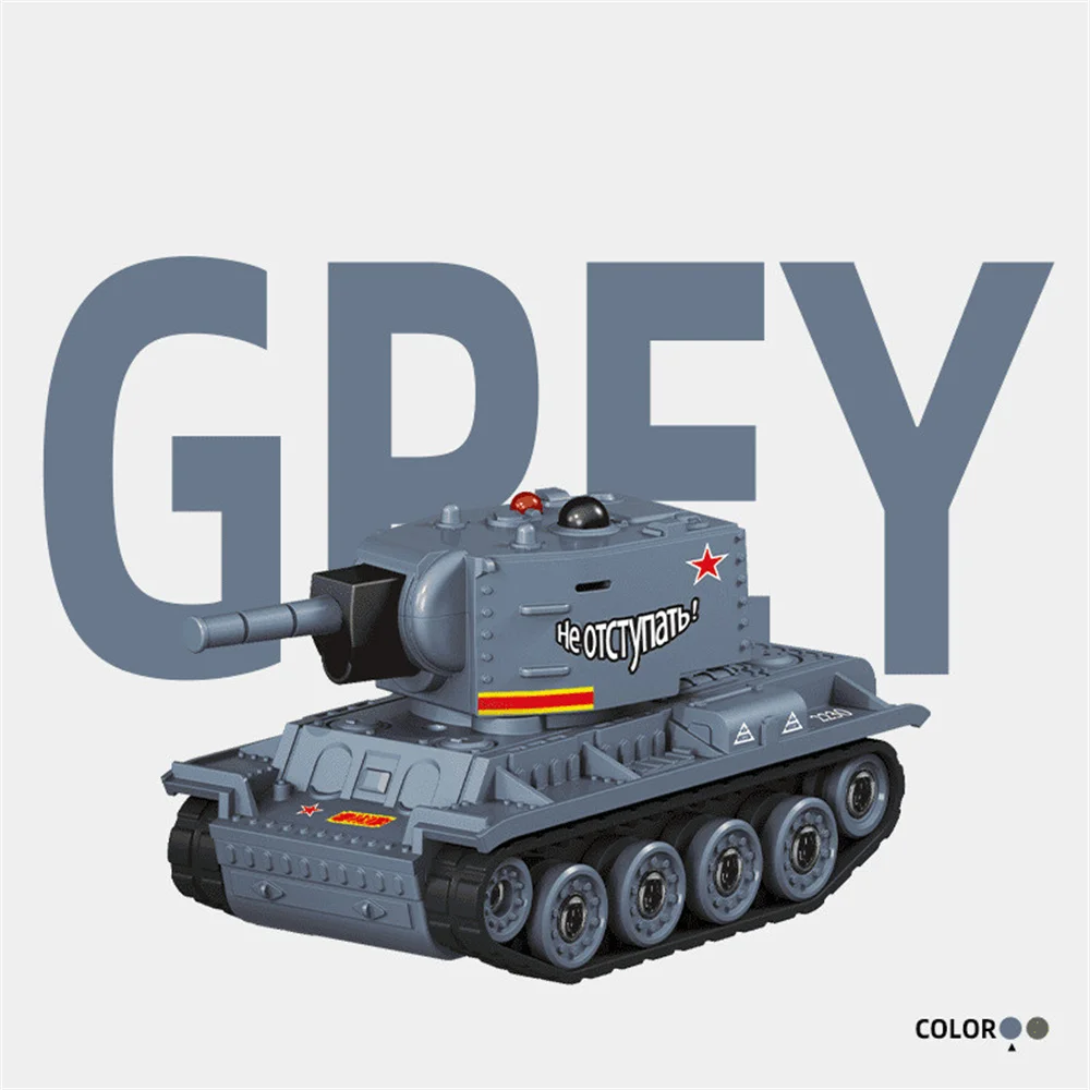 1/64 2.4G Mini RC Tank Desktop Simulation Battle Tracked Full Proportional Remote Control Shooting Vehicles Models