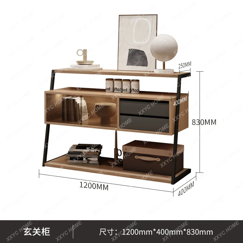 Modern Simple Nordic Multifunctional Bedroom Shelf Entrance Storage Shelf Storage Floor Cabinet