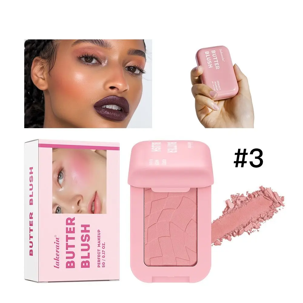 Nieuwe Fluwelen Boter Blush Cream Waterdicht Langdurig Gezichtspoeder Blush Hydrating Smudge-Proof Blush Poeder