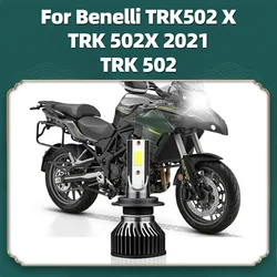 1x LED H7 10000LM For Benelli TRK502 X TRK 502X 2021 TRK 502 Motorcycle Headlight Moto Bike Bulb Super Bright 6000K Turbo Fan