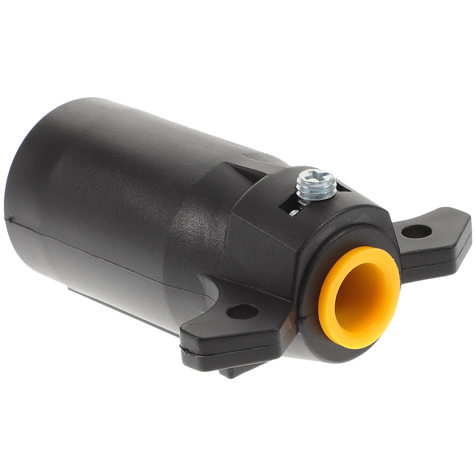 

7-контактный электрический разъем для прицепа, черный адаптер для проводки RV, для подключения стоп-сигналов, указателей поворота и фонарей заднего хода