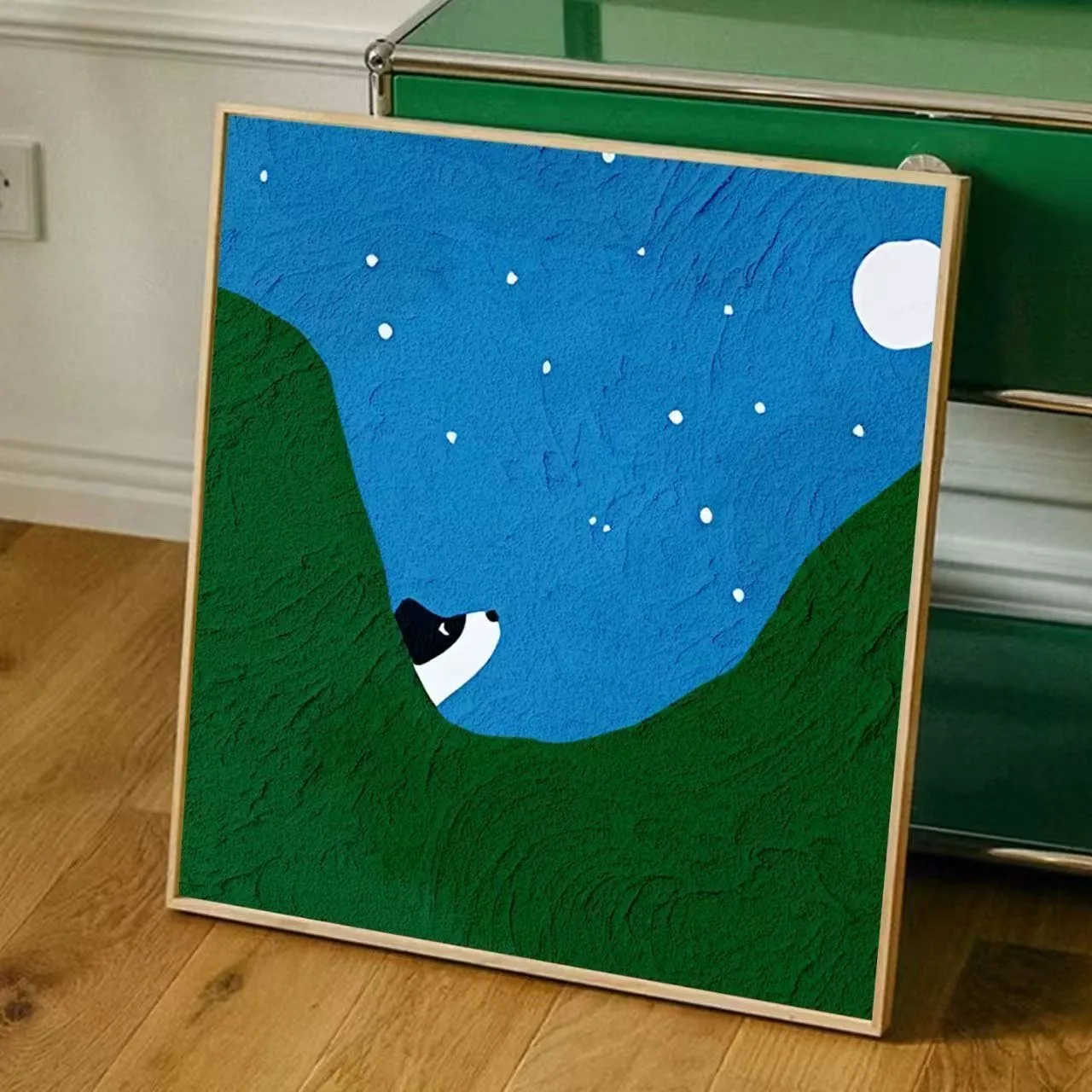 

A-0460 Puppy Portrait Oil Art