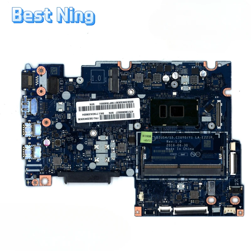 

For Lenovo Yoga 510-14IKB Laptop Motherboard LA-E221P Mainboard with I3-7100 CPU UMA