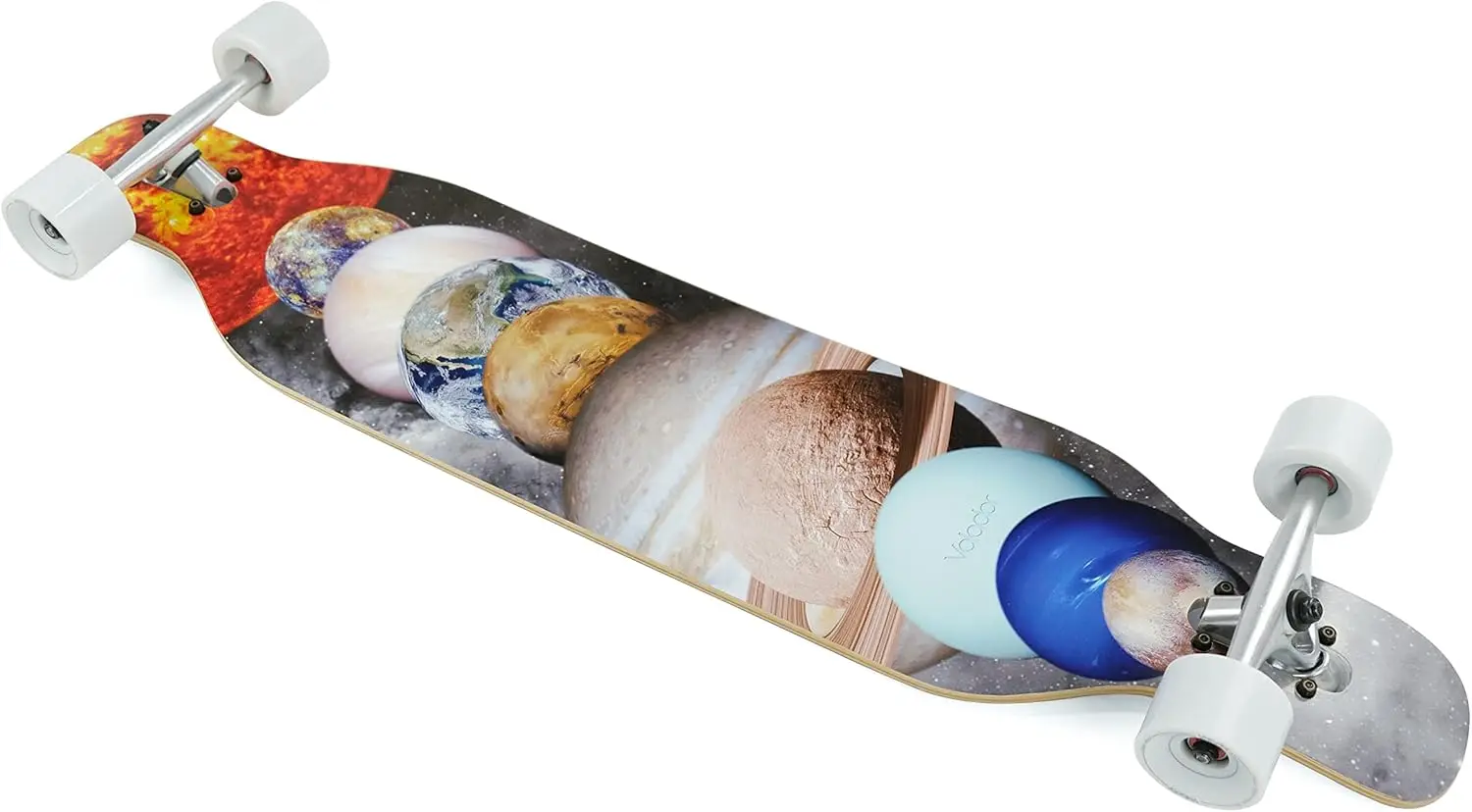 42-Inch Urban Freeride Longboard with Maple Deck, Adjustable Trucks, and Soft Wheels for Commuting