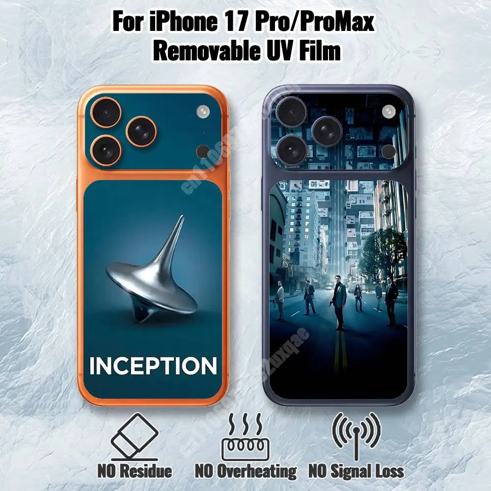 I-Inception Movie Christopher Nolan Removable UV Film for iPhone 17 Pro 17 ProMax HD Back Sticker