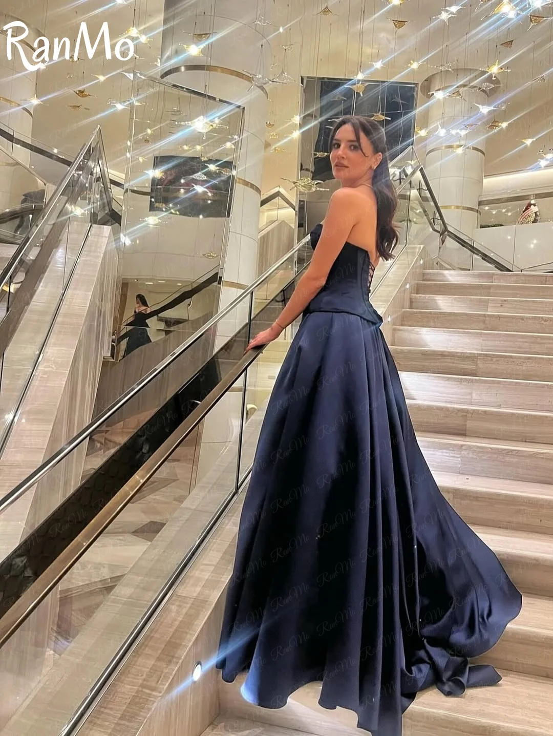 Ranmo 2025 formal a linha vestidos de baile de formatura querida até o chão noite vestido de festa sexy longo cocktail vestido de baile personalizado