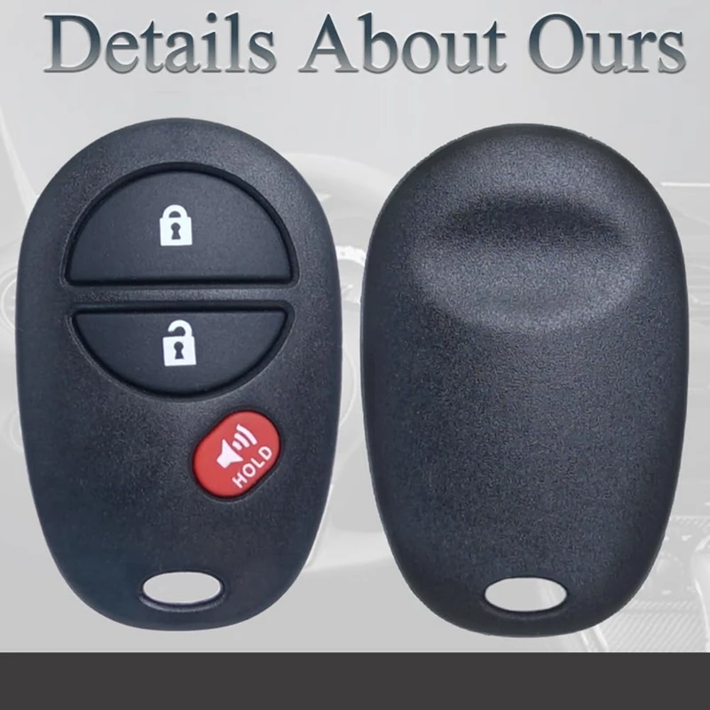 Key Fob Keyless Entry For Toyota Tacoma  Sienna Sequoia Highlander 3 Buttons GQ43VT20T 89742-AE010