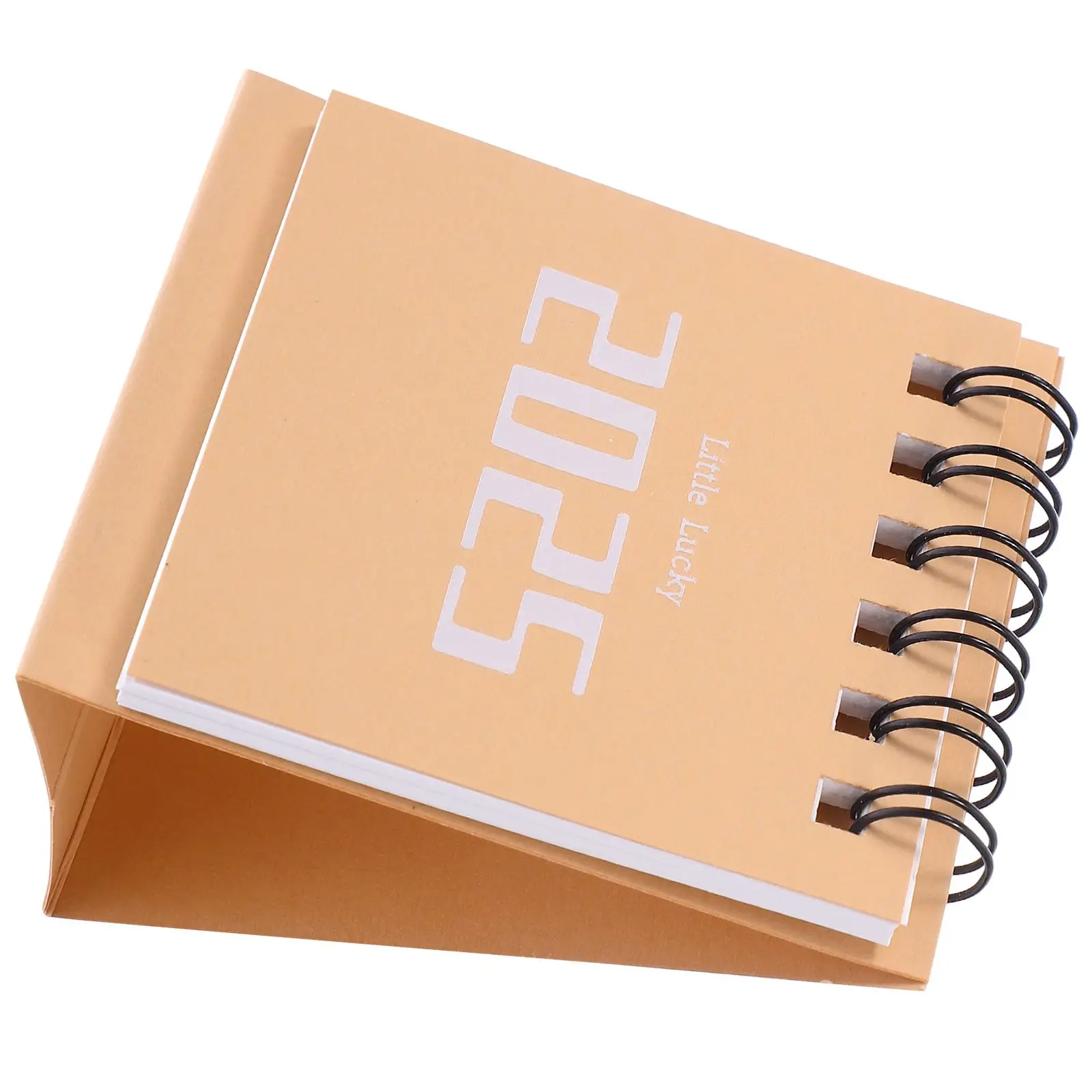 Mini Small Desk Calendar 2025 Pink Paper Desktop Decor Calendars naments Tiny Flip Modern Office Notebooks