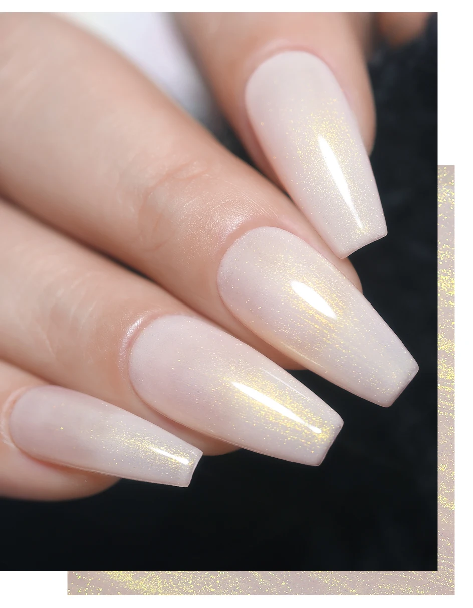 Arte Clavo Großhandel 15ml Japanischer Nagel-Gel-Lack Flash White Shell Aurora Pink Pearl Milky Glitter Gel Dropshipping Salon – Detail 8
