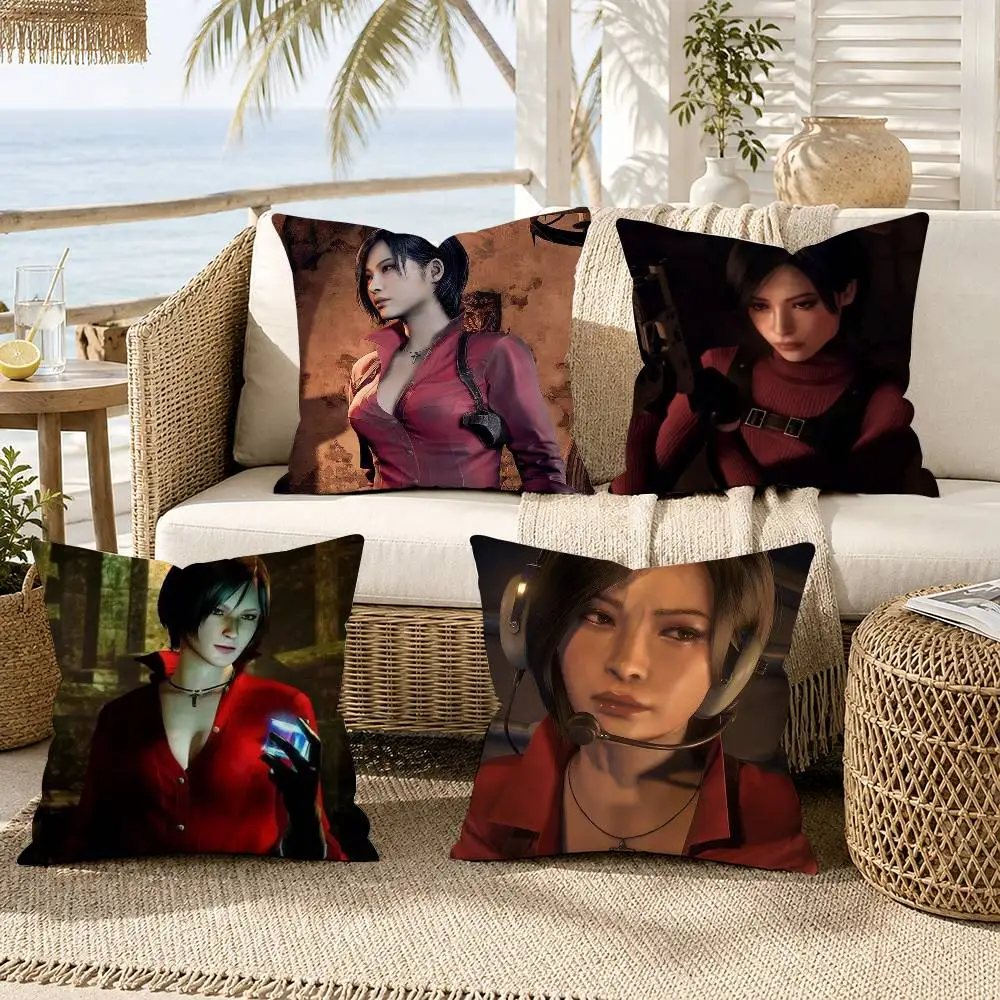 A-Ada Wong R-Resident E-Evil Pillow Case for Sofa Living Room Home office Decor Protective Cover