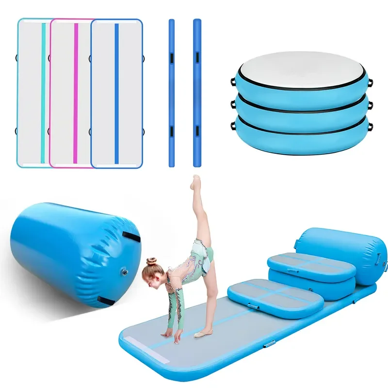 For Inflatable Gymnastics Mat Yoga Taekwondo Fitness Sports Training Backflip Protector Sporting Goods Brushed Air Cushion